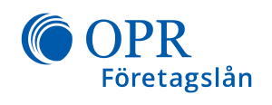 Logo that leads to the opr.se/lan-till-foretag page.